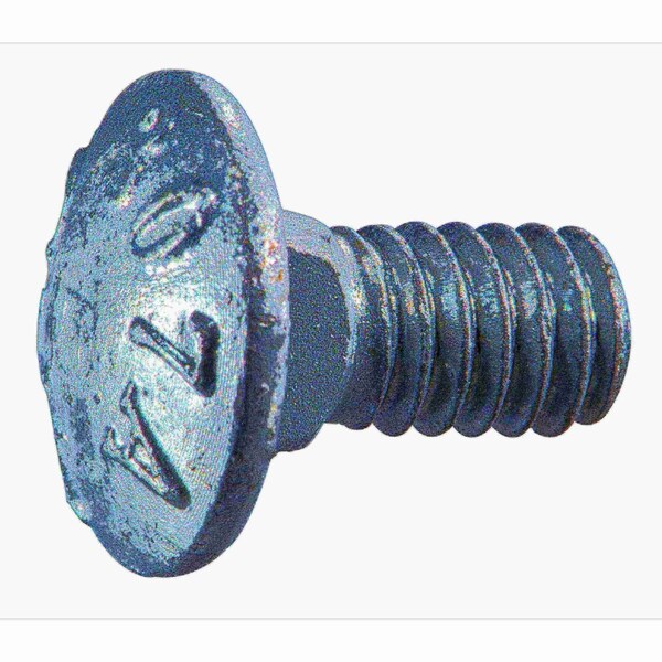 Midwest Fastener Carriage Bolt, Square Neck, 20 (Coarse), 1/2 in L, Steel, Hot Dipped Galvanized, 100 PK 54861 - main